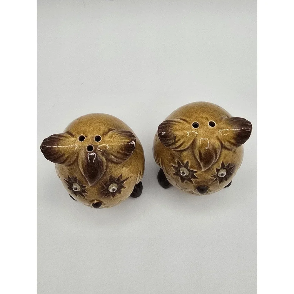 Vintage Salt and Pepper‎ Shakers Ceramic Owls with Googly Eyes Made in Japan